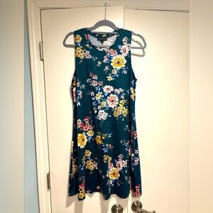 Floral Knit Tank Dress